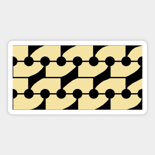 Geopat in Pale Yellow and Black Sticker